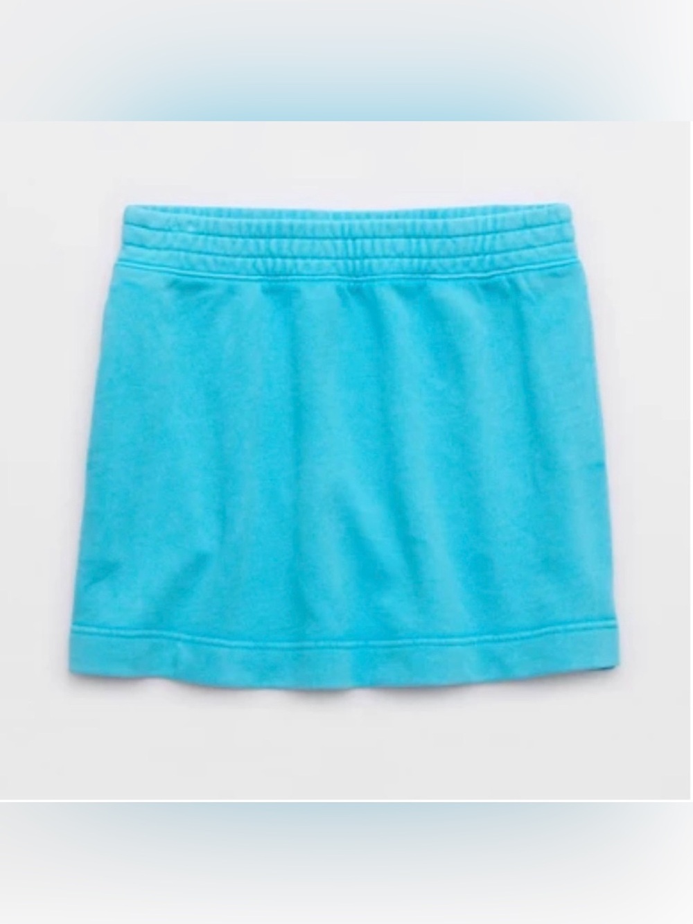 Aerie Turquoise Mini‎ Skirt Elastic Waist Athleisure Sporty Blue 071-0703-1641 L